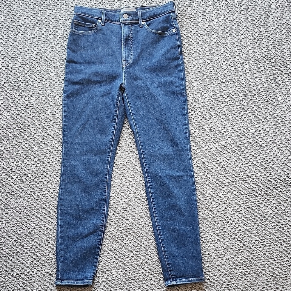 Everlane Women's Size 30R Zip Fly 5 Pocket Blue Jeans